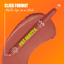 Load image into Gallery viewer, NYX Professional Makeup Fat Matte Smooth Color lipstick