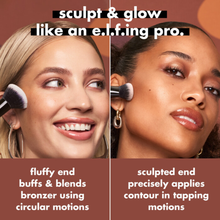Load image into Gallery viewer, e.l.f. Liquid Bronzer & Contour Duo Brush