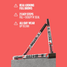 Load image into Gallery viewer, Maybelline BUILD-A-BROW 2-IN-1 Brow pen and Sealing Gel Eye Makeup