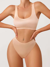 Load image into Gallery viewer, Solid No Show Lingerie Set- Apricot