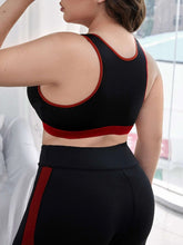 Load image into Gallery viewer, Plus High Support Contrast Sports Bra