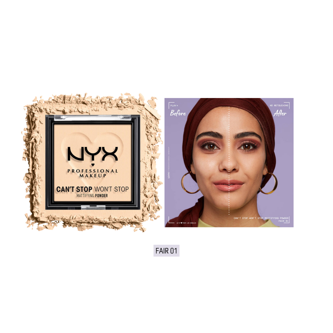 NYX Professional makeup Can't Stop Won't Stop Mattifying Pressed Powder