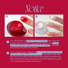 Load image into Gallery viewer, FWEE Lip &amp; Cheek Glowy Jelly Pot - Sugar powder
