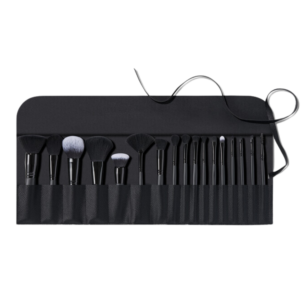 e.l.f. 17-Piece Ultimate Makeup Brush Set & Travel Roll