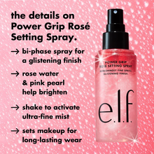 Load image into Gallery viewer, e.l.f. Power Grip Rosé Setting Spray
