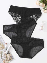 Load image into Gallery viewer, pack of 3  Floral Lace Panty Set
