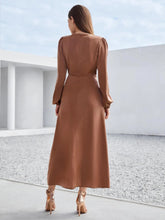 Load image into Gallery viewer, Front Tie Wrap A-Line Dress
