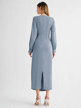 Load image into Gallery viewer, Square Neck Draped Detail Dress
