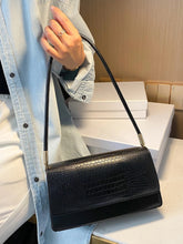 Load image into Gallery viewer, Croc Embossed Flap Baguette Bag
