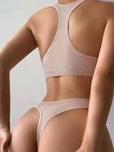Load image into Gallery viewer, Solid Seamless Lingerie Set -Khaki
