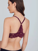 Load image into Gallery viewer, Floral lace Bralette -Burgundy
