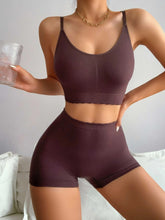 Load image into Gallery viewer, Seamless Lingerie Set -Chocolate Brown
