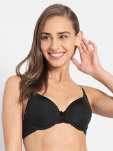 Load image into Gallery viewer, JOCKEY Full Coverage Wired Padded T-Shirt Bra - Black
