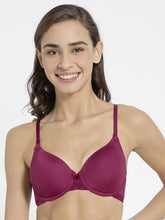 Load image into Gallery viewer, JOCKEY Full Coverage Wired Padded T-Shirt Bra -Pink Wine

