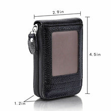 Load image into Gallery viewer, Faux Leather Wallet For Men&#39;s RFID Zipper Credit Card Holder Pocket Purse Clutch
